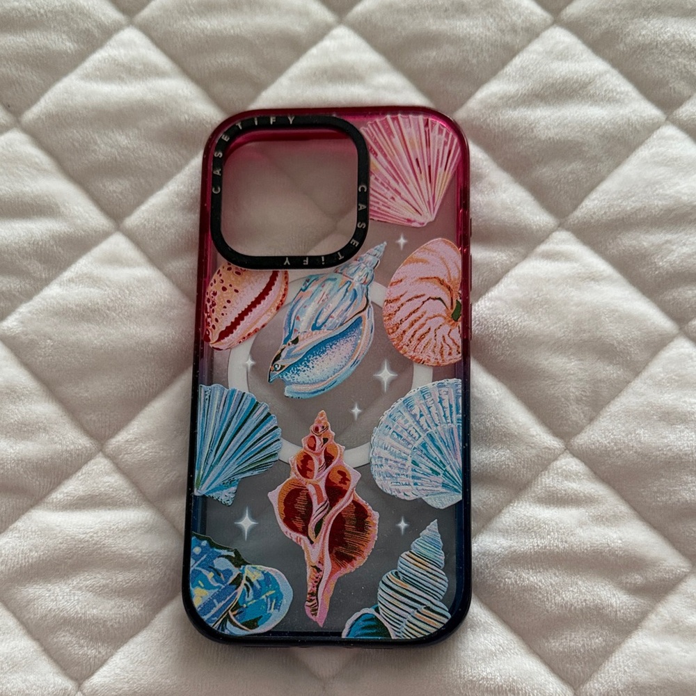 Casetify Seashell iPhone Case - Pink and Blue